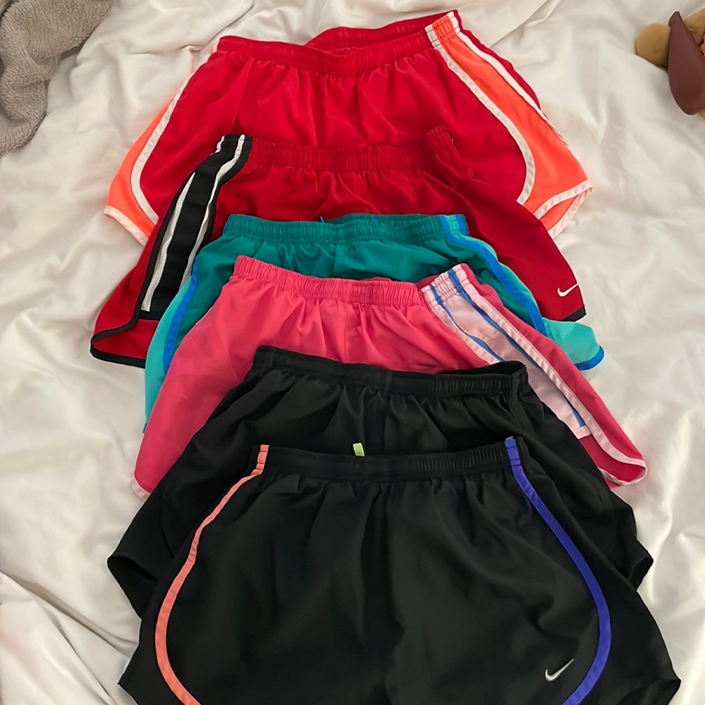 6 pairs - Nike shorts, size small